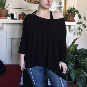 black off the shoulder top